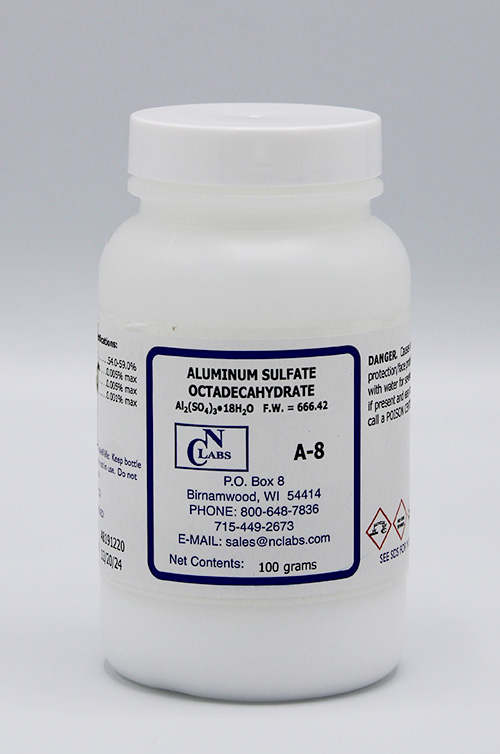 Aluminum Sulfate, Octadecahydrate, ACS A8 (A8) NC Labs Products