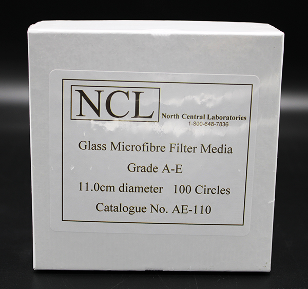 AE-110 - 11.0 cm NCL Grade A-E Glass Microfiber Filters, PK(100/pk) (AE110)
