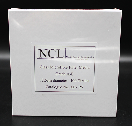 AE-125 - 12.5 cm NCL Grade A-E Glass Microfiber Filters, PK(100/pk) (AE125)