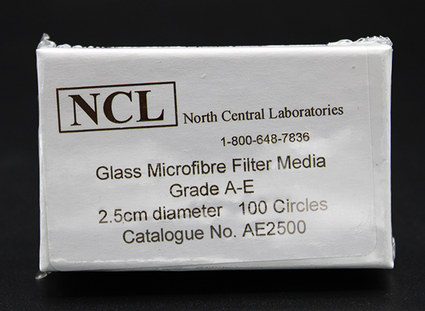 AE-25 - 2.5 cm NCL Grade A-E Glass Microfiber Filters, PK(100/pk) (AE25)