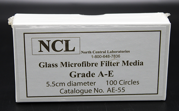 AE-55 - 5.5 cm NCL Grade A-E Glass Microfiber Filters, PK(100/pk) (AE55)