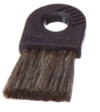 B-268 - Goat-Hair Anti-Static Balance Cleaning Brush, 1¼" Brush, 2⅝" Long (B268)