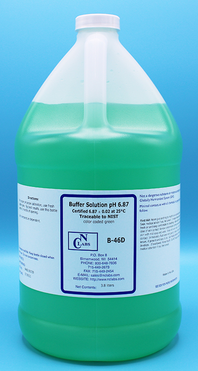 pH Buffer Solution, pH 6.87, Green-Coded, NIST - B-46D