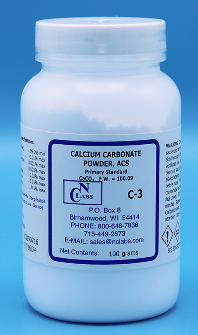 Calcium Carbonate, ACS, Powder - C-3