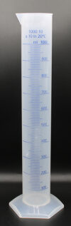 CB-652 - 1000 ml PP Graduated Cylinder w/ Blue Scale (CB652)