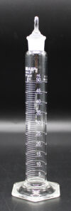CK-652 - 50 ml Glass Graduated Cylinder w/ Ground-Glass Stopper (CK652)