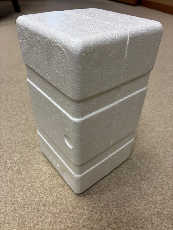 CP-393 - Styrofoam Shipper for Quart Round Bottle (CP393)