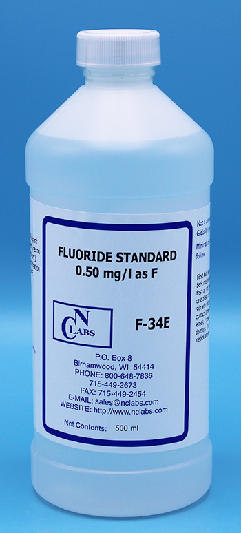 Fluoride Standard, 0.50 mg/l - F-34E