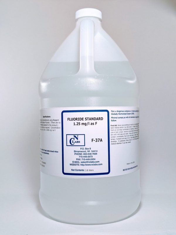 Fluoride Standard, 1.25 mg/l – F-37A – NC Labs Products