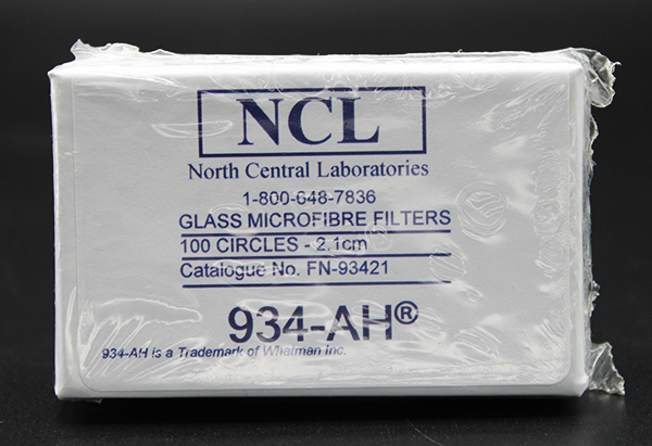 PK(100/pk) - FN-93421 - 2.1 cm NCL Grade 934-AH® Glass Fiber Filters  (FN93421)