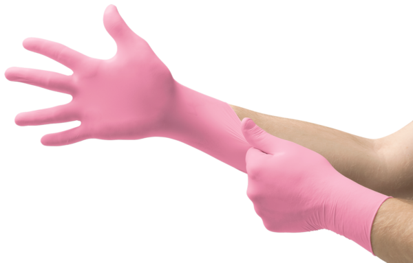 GD-233-XS - MicroTouch Pink Powder-Free Disposable Latex Gloves, Size XS (GD233XS)