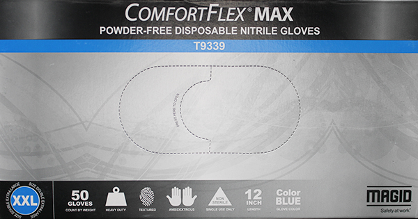 PK(50/pk) – GD-506 – Blue Powder-Free Long-Cuff Disposable Nitrile Gloves,  Size XXL (GD506) – NC Labs Products