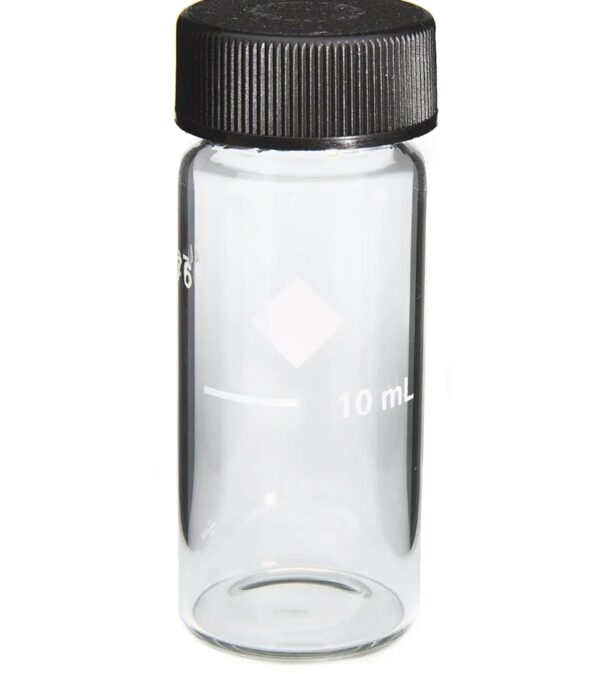 H-24276-06 - Glass Vial w/ Screw Cap and Mark at 10 ml (H2427606)