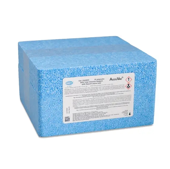 H-25030-25 - DPD, Chlorine, Total, in AccuVac® Ampules, PK(25/pk) (H2503025)