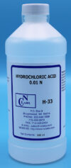 H-33 - Hydrochloric Acid, 0.01 N, NIST (H33)