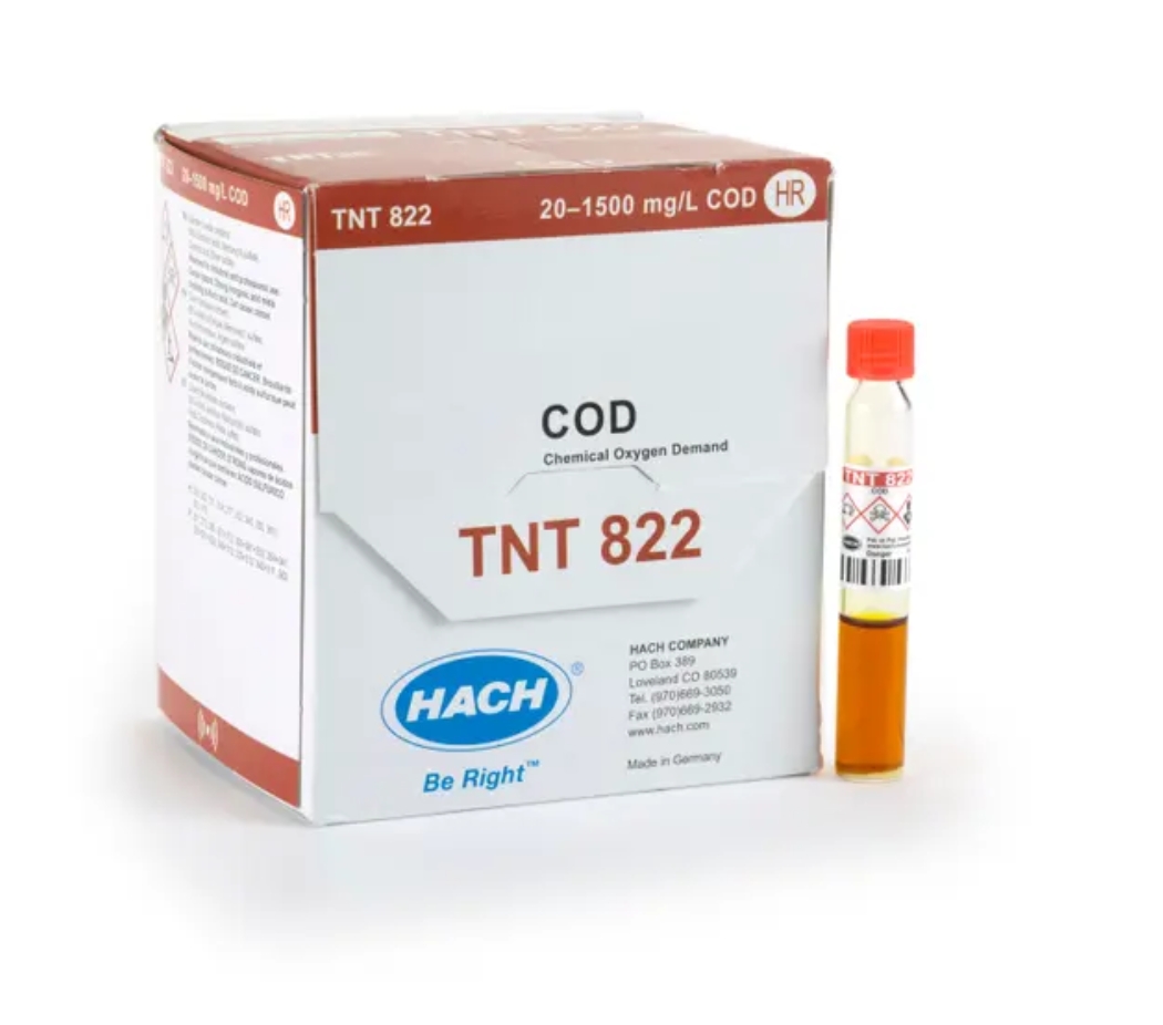 H-TNT822 - COD TNTplus Vial Test, HR, 20-1500 mg/l, PK(25/pk) (HTNT822)