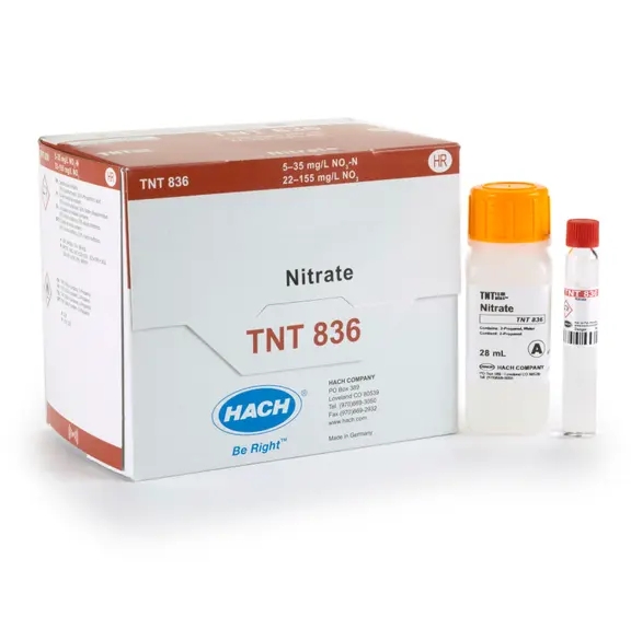 H-TNT836 - Nitrate TNTplus Vial Test, HR, 5-35 mg/l, PK(25/pk) (HTNT836)