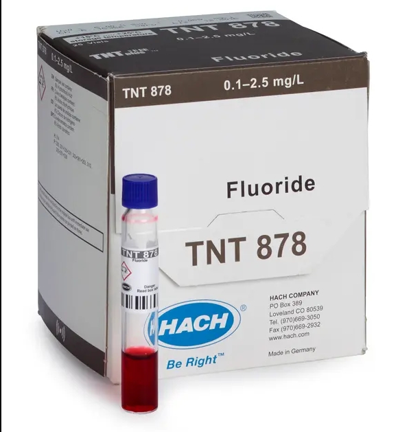 H-TNT878 - Fluoride TNTplus Vial Test, 0.1-2.5 mg/l, PK(25/pk) (HTNT878)