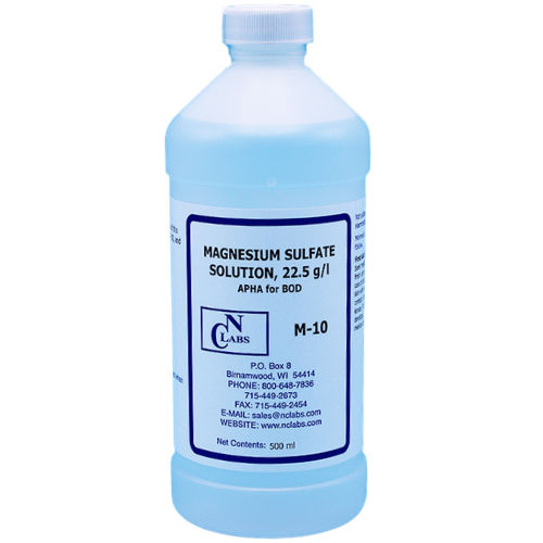 Magnesium Sulfate Solution, 22.5 g/l, APHA for BOD, BOD Nutrient - M-10