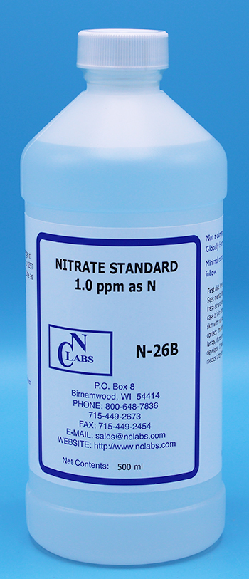 Nitrate Standard, 1.0 ppm as N - N-26B