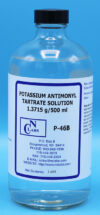 Potassium Antimonyl Tartrate Solution, 1.3715 g/500 ml - PT - P-46B
