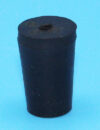 R-000A - Size 000 1-Hole Rubber Stopper (R000A)