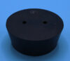 R-12B - Size 12 2-Hole Rubber Stopper (R12B)