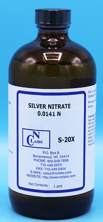 S 20X Silver Nitrate 0 0141 N S20X NC Labs Products   S 20x 1Pt 