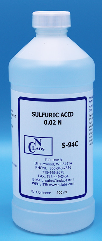 S-94C - Sulfuric Acid, 0.02 N, NIST (S94C)