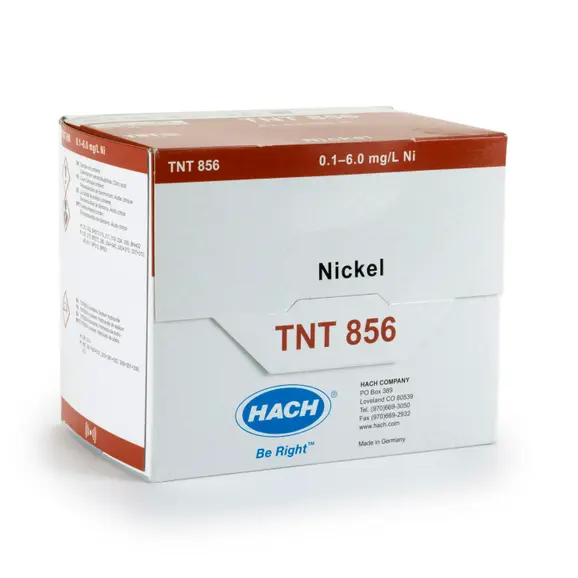 PK(25/pk) - H-TNT856 - Nickel TNTplus Vial Test, 0.1-6.0 mg/l  (HTNT856)