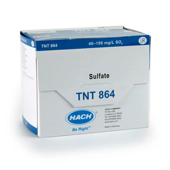PK(25/pk) - H-TNT864 - Sulfate TNTplus Vial Test, LR, 40-150 mg/l SO₄ (HTNT864)
