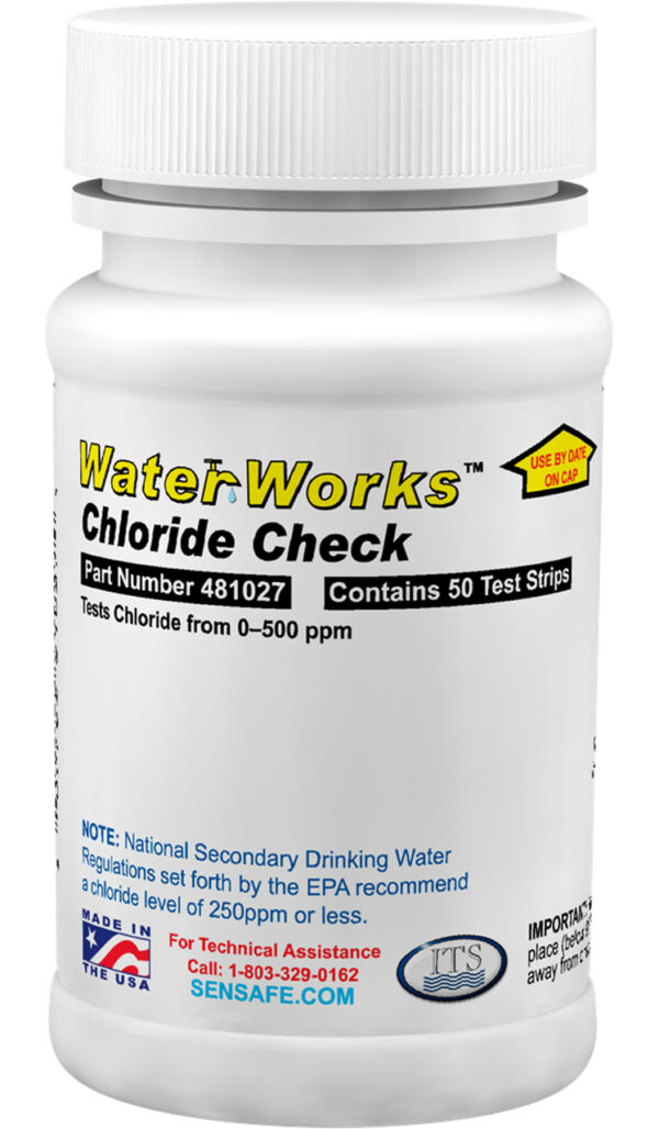 Chloride Test Strips, 50-500 ppm - PK(50/pk) - TS-027