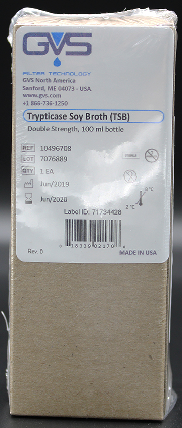 Tryptic Soy Broth, Double-Strength, 90mL - TSB-708
