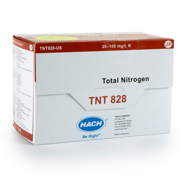 H-TNT828, Nitrogen (Total) TNTplus Vial Test, UHR (20-100 mg/L N), 25 Tests (HTNT828)