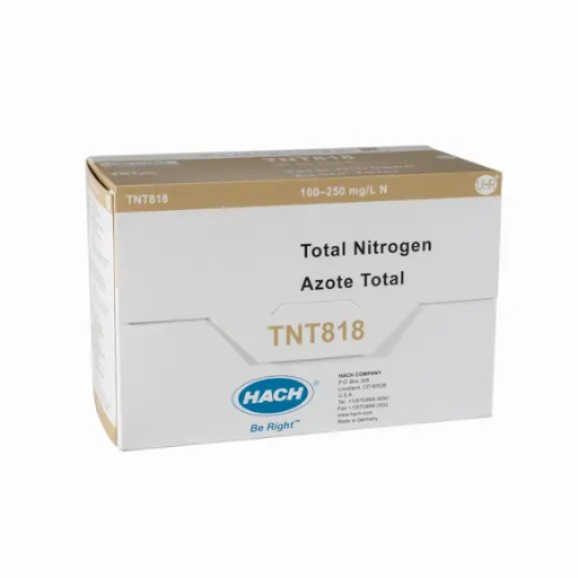 H-TNT818, Nitrogen (Total) TNTplus Vial Test, UHR (100-250 mg/L N), 25 Tests (HTNT818)