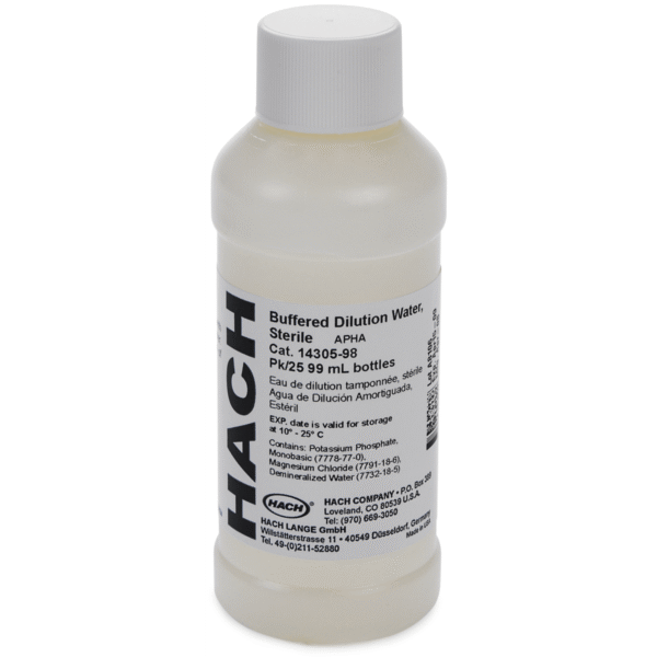 H-14305-98, Buffered Dilution Water, 99 mL, pk/25 (H1430598)